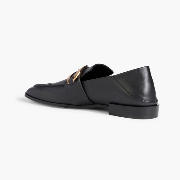 Frame Le Miramar chain embellished collapsible heel leather loafers - Picture 4 of 7